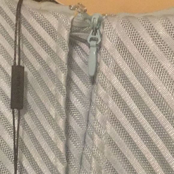 Halston Strapless Founce Dress Dew Cocktail - Picture 8 of 14